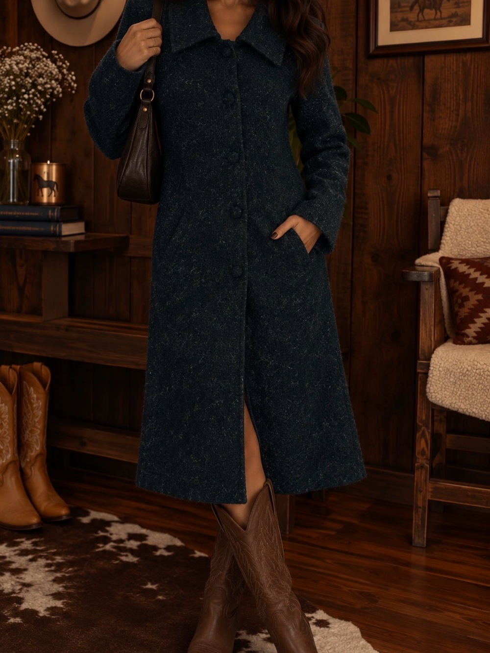 🤎VINTAGE COAT/  MAXI DRESS